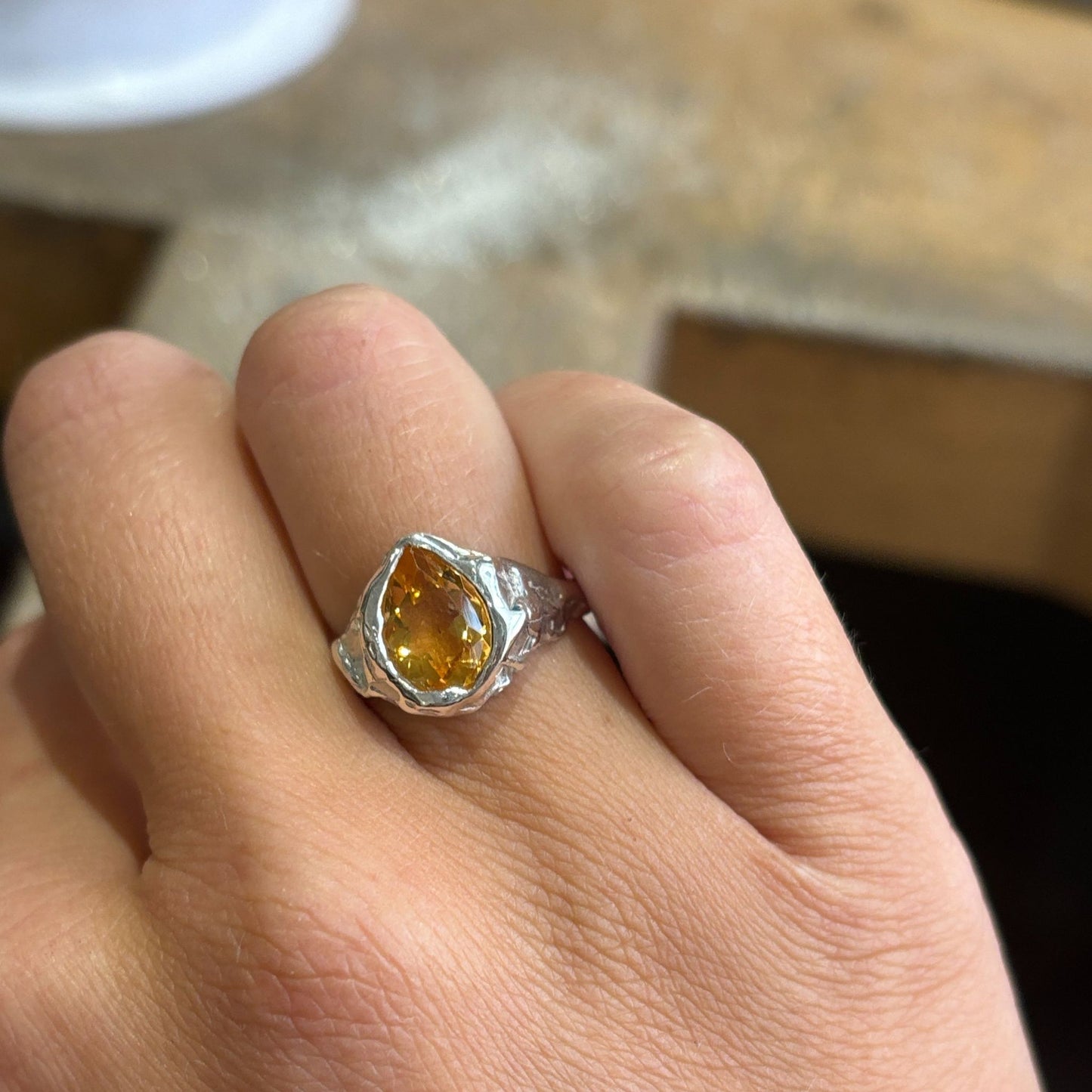 Citrine Molten Pear