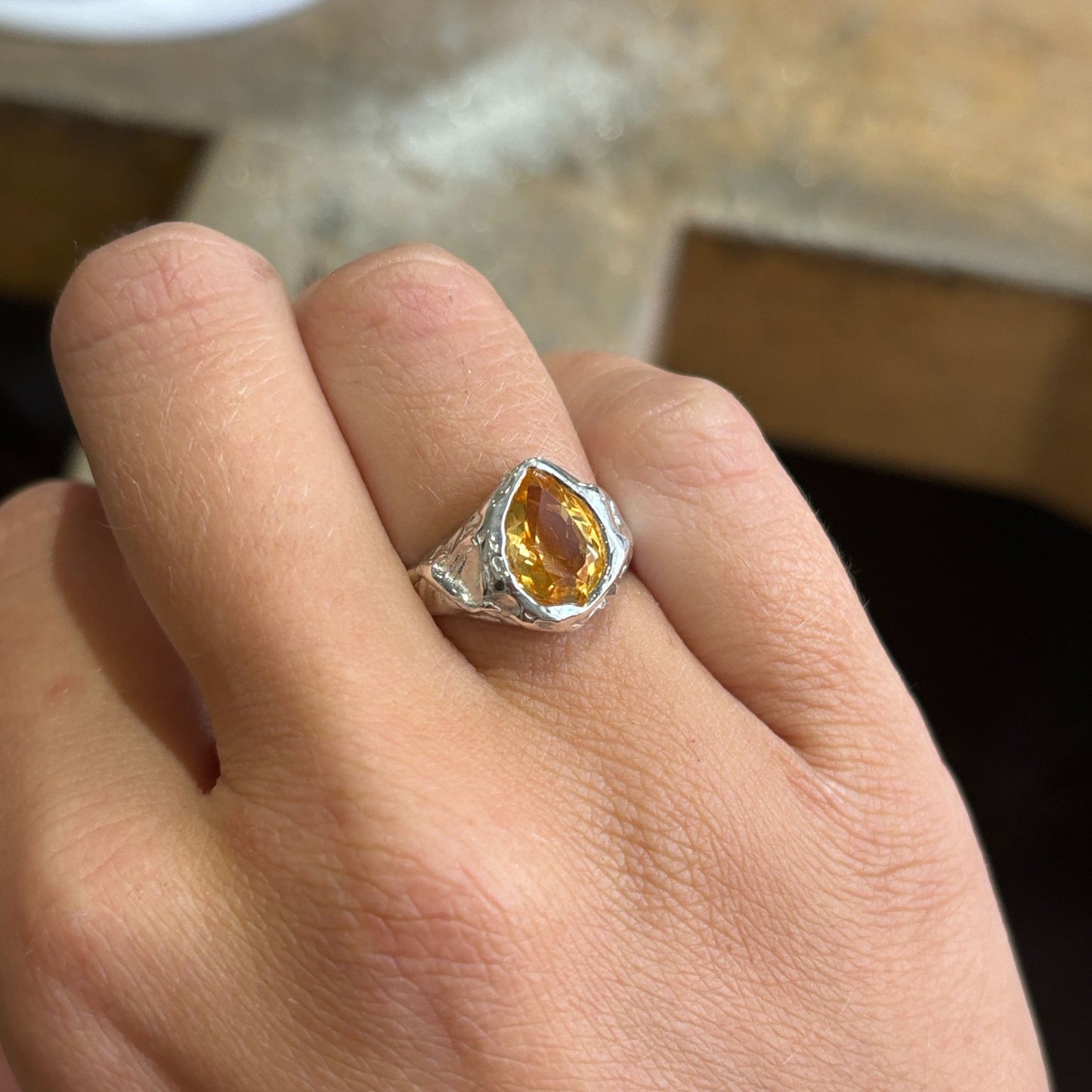 Citrine Molten Pear
