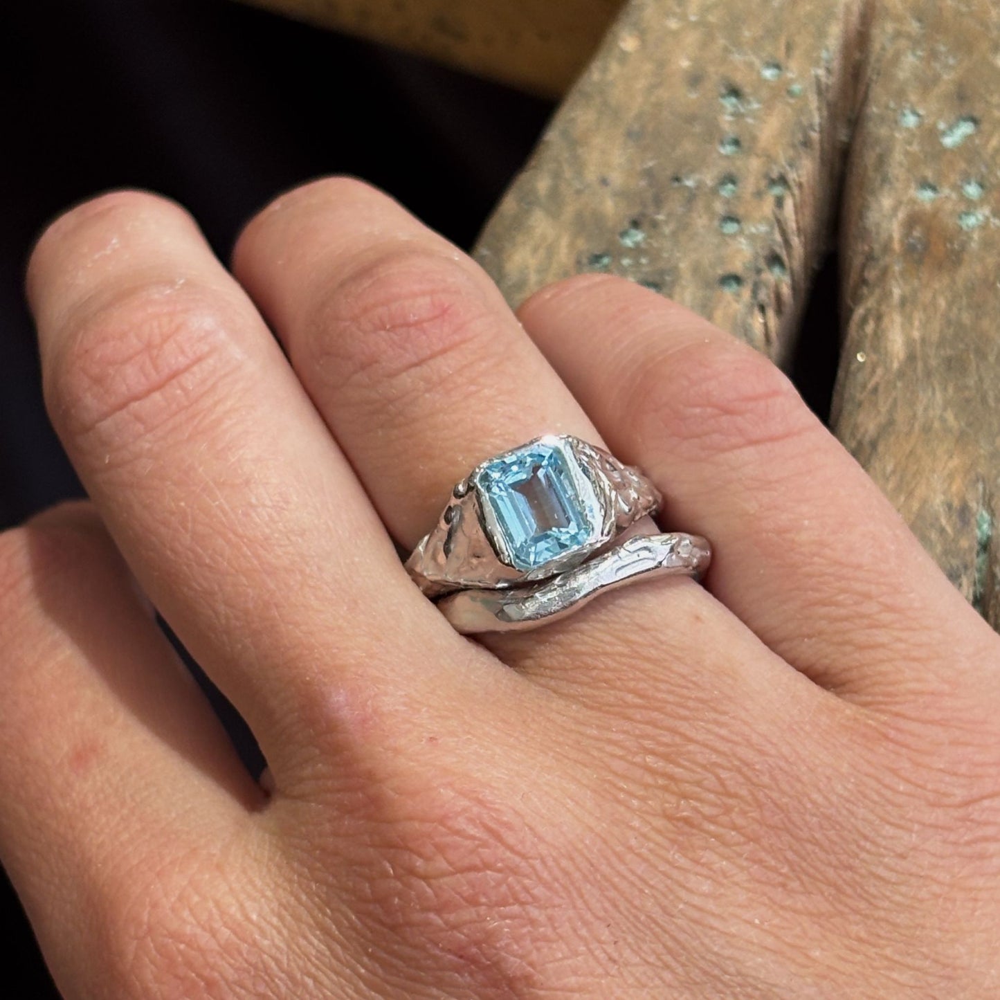 Silver Blue Topaz Molten