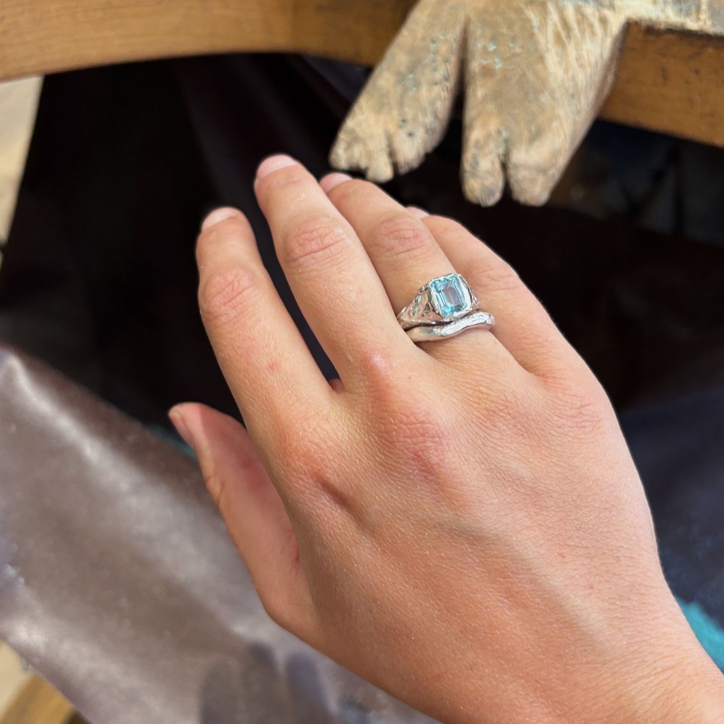 Silver Blue Topaz Molten