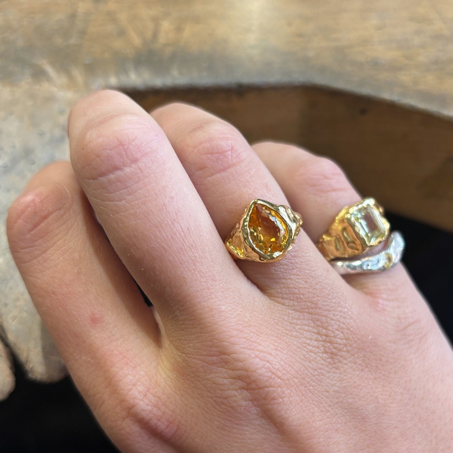 Citrine Molten Pear