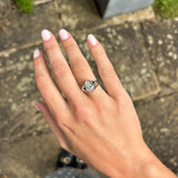 White Gold Pear Ring