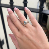 Pav + Liv 9ct Sapphire Pear