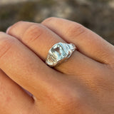 Silver Molten Emerald