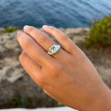 Silver Molten Emerald