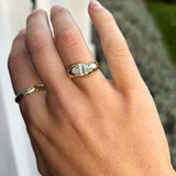 Asymmetrical Marquise Engagement Ring