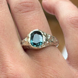 Oval Sapphire Engagement Ring