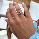 Oval Sapphire Engagement Ring
