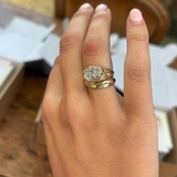 EW Oval Engagement Ring Stack