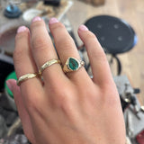 Emerald Pear Ring