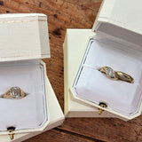 Asymmetrical Marquise Engagement Ring