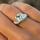 Silver Molten Emerald