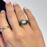 Asymmetrical Marquise Engagement Ring